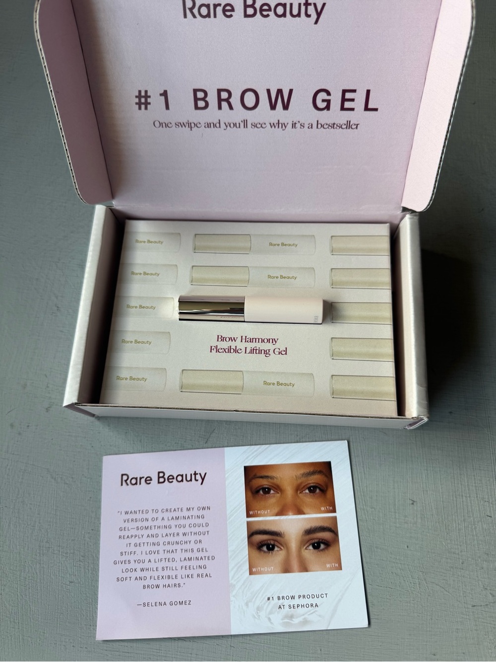 NWT Rare Beauty Brow Gel + Collectible Box